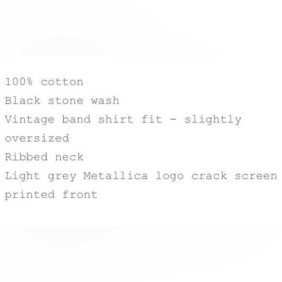 Metallica Vintage T-shirt Distressed Grunge Metallica Rock Band Concert Tee - Picture 14 of 15